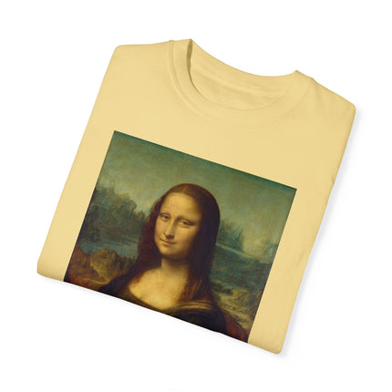 Mona Lisa by Leonardo da Vinci Unisex Garment-Dyed T-shirt