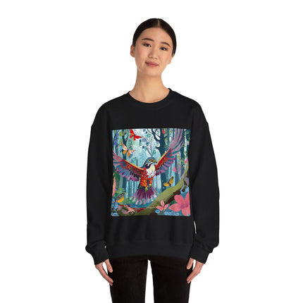 Colorful Raptor Unisex Heavy Blend™ Crewneck Sweatshirt