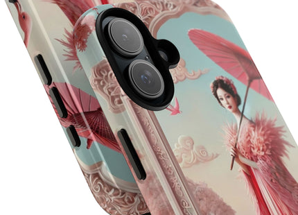 Petals, Porcelain, and Flamingos Phone Cases