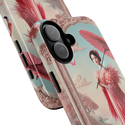 Petals, Porcelain, and Flamingos Phone Cases