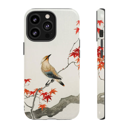 Japanese Bird on Maple by Ohara Koson Phone Cases