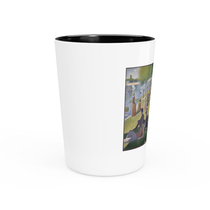 A Sunday on La Grande Jatte by Georges Seurat Ceramic Shot Glass