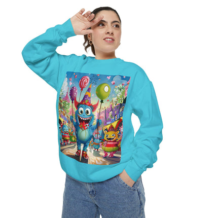 Monster Parade Madness Unisex Garment-Dyed Sweatshirt