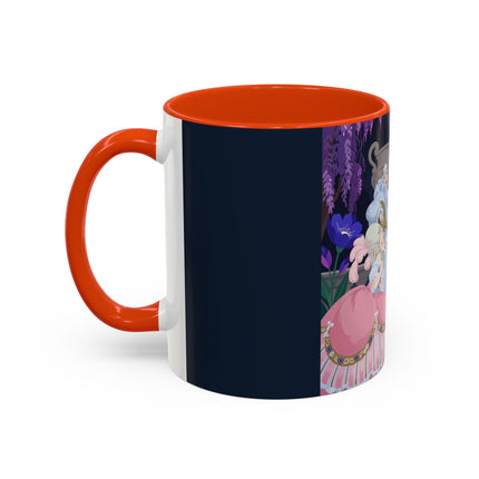 The Moonlit Garden Serenade Colorful Mugs – Art Deco Musical Elegance