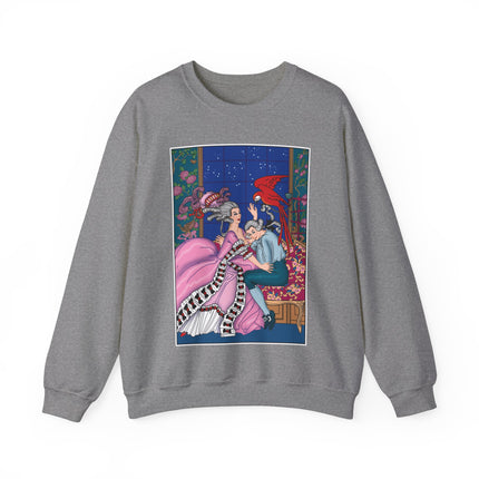 The Jealous Parrot by George Barbier Heavy Blend™ Crewneck Sweatshirt
