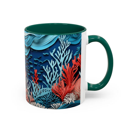 Enchanting Underwater Scene Colorful Mugs (11oz, 15oz)