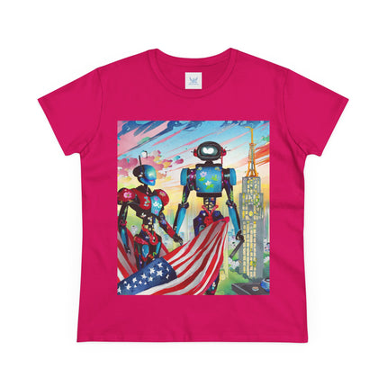 High Fashion Cyberpunk CIA Robots Cotton Tee
