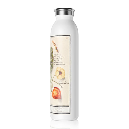 Artichoke, Broad Beans, and Lantern Plant by Anselmus Boëtius de Boodt Slim Water Bottle