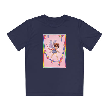 A Playful Fairy Jumps Rope Youth Competitor Tee – Magical Motion & Whimsical Joy