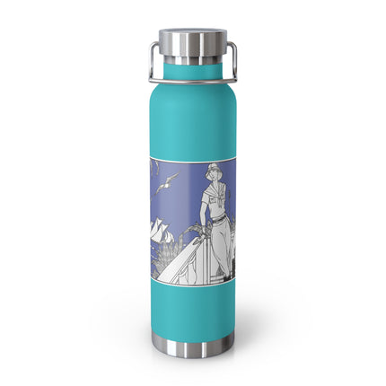 Coastal Elegance Copper Vacuum Insulated Bottle, 22oz