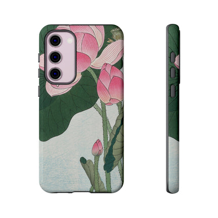 Blooming Lotus Flowers by Ohara Koson Phone Cases