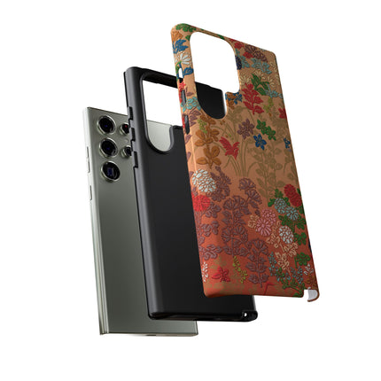 Ornamental Japanese Flower Pattern Phone Cases