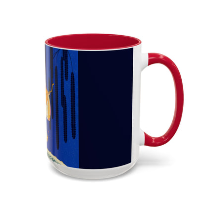 Celestial Melody Colorful Mug (11oz, 15oz) – Musical Grace, Starlit Beauty & Art Deco Elegance