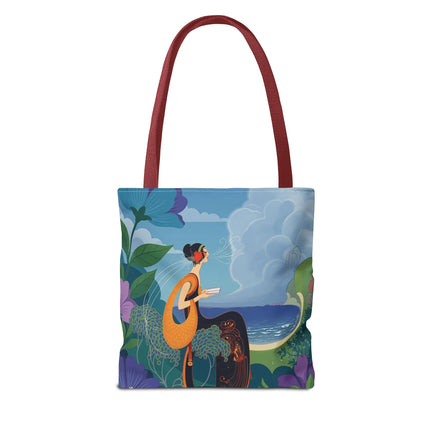 🌊🌺 The Lady Of The Seaside Garden Tote Bag – Art Deco Coastal Fantasy