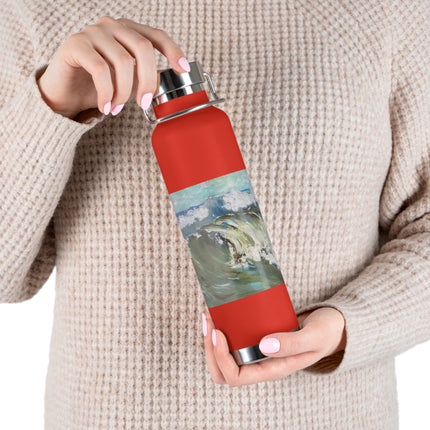 The Wave by Karl Hagemeister Copper Vacuum Insulated Bottle, 22oz