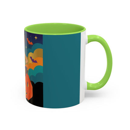 🌙🎃 The Witch Of Crescent Moon Pumpkin Colorful Mug – Colorful Halloween Charm
