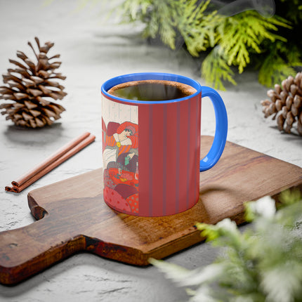 Les Coussins by Georges Lepape Colorful Mugs (11oz, 15oz)