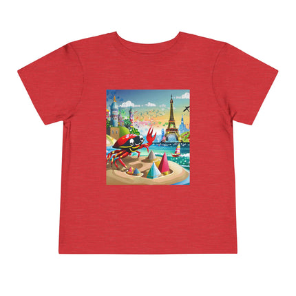 Crab Architect Toddler Short Sleeve Tee