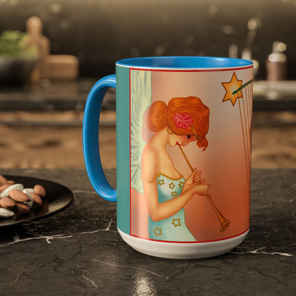 Heavenly Angel Duet Colorful Mugs (11oz, 15oz)