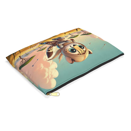 The Swift Cheetah Flat Pouch – Speed, Adventure & Bold Savanna Spirit