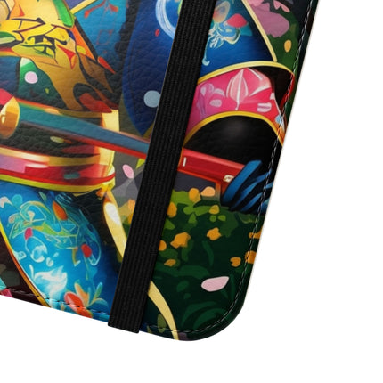 🦊⚔️ Cyberpunk Panda Samurai Flip Case – Futuristic Honor & Kitsune Spirit