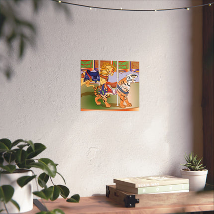 Carousel Splendor Premium Matte Horizontal Poster