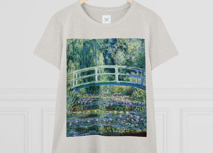 Water Lilies and Japanese Bridge by Claude Monet Women's Midweight Cotton Tee