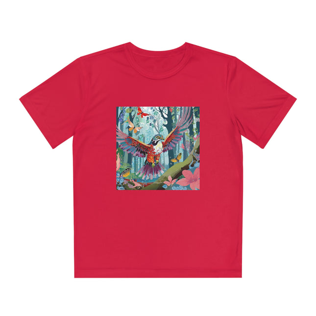 A Colorful Raptor Youth Competitor Tee