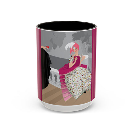 The Red Bird Colorful Mugs – Gentle Storybook Charm & Elegant Whimsy