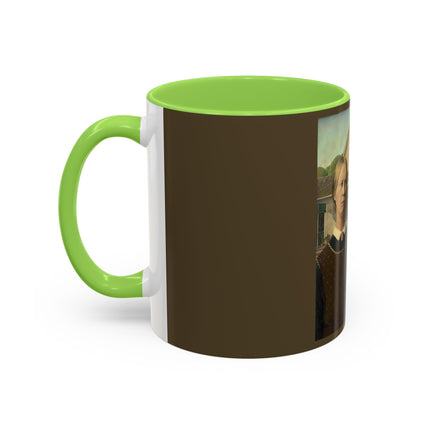 American Gothic by Grant Wood Colorful Mugs (11oz, 15oz)