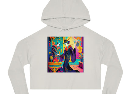 Phantoms of Elegance Women’s Cropped Hooded Sweatshirt