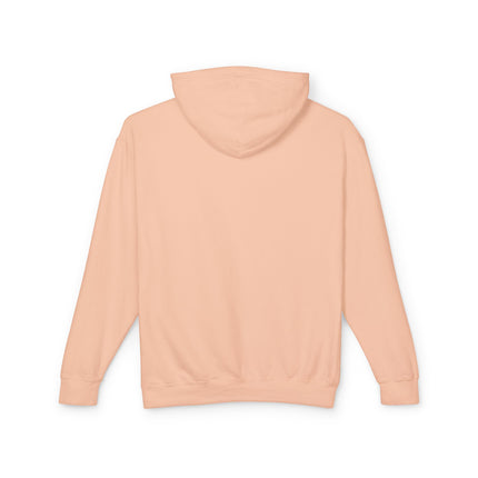 🌸❄️ Winter Flower Girl Unisex Lightweight Hooded Sweatshirt – Art Deco Floral Fantasy