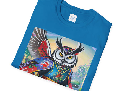 Cyberpunk Samurai Owl Softstyle T-Shirt