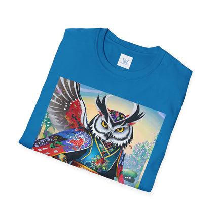 Cyberpunk Samurai Owl Softstyle T-Shirt