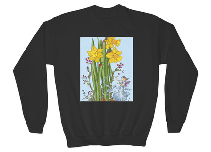 Daffodil Fairy Youth Crewneck Sweatshirt