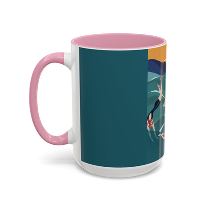 Summer Splash Colorful Mugs – Retro Beach Joy & Carefree Summer Vibes