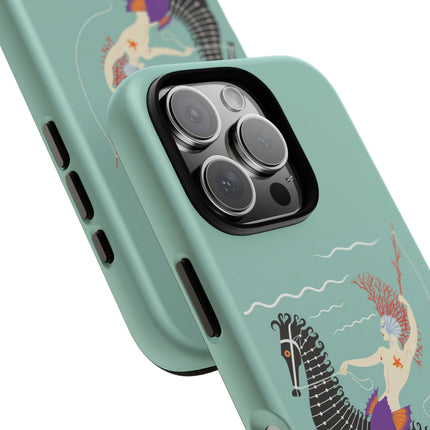 Mermaid on Seahorse Phone Case – Mythic Ocean Grace