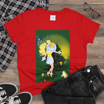 The Enchanted Encounter Women's Midweight Cotton Tee