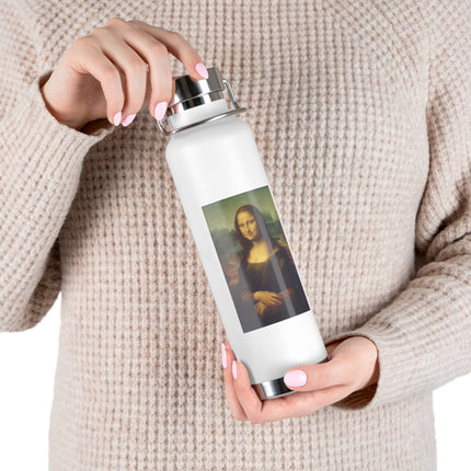 Mona Lisa by Leonardo da Vinci Copper Vacuum Insulated Bottle, 22oz