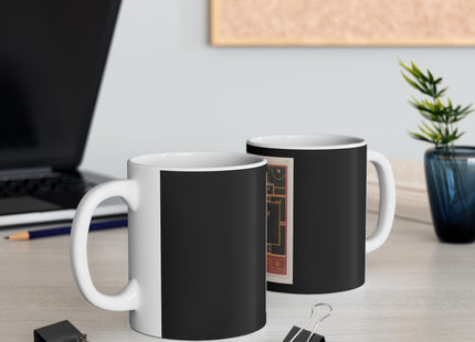 Pompeii Walls Pl.04 by Victor Steeger Ceramic Mug 11oz