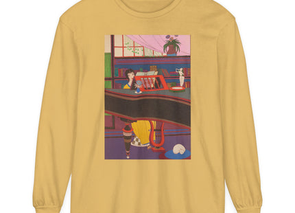 La Musique by Charles Martin Garment-dyed Long Sleeve T-Shirt