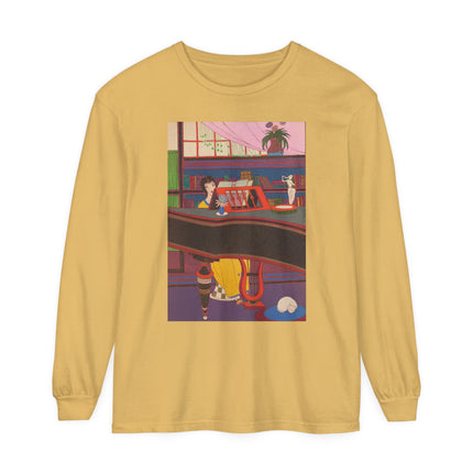 La Musique by Charles Martin Garment-dyed Long Sleeve T-Shirt