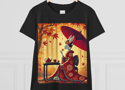 Theatrical Harvest Rabbit Women's Midweight Cotton Tee