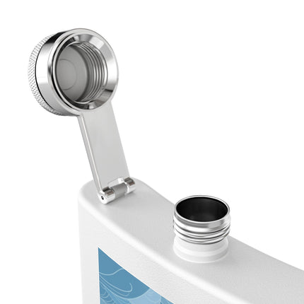 Siren of the Waves Stainless Steel Flask – Dramatic Sea Power & Bold Elegance