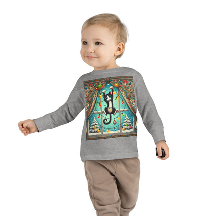 Mischief in Tinselland Toddler Long Sleeve Tee