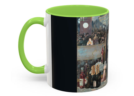 A Bar at the Folies-Bergère by Edouard Manet Colorful Mugs (11oz, 15oz)