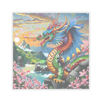 Chinese Dragon Kiss-Cut Stickers (4 Sizes)