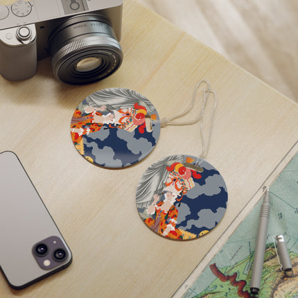 Butterfly Geisha Luggage Tag – Elegant Grace & Whimsical Charm