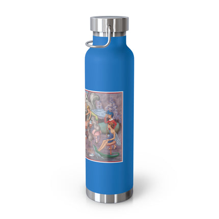 A Fairy's Whimsical Tea Party Copper Vacuum Insulated Bottle, 22 oz