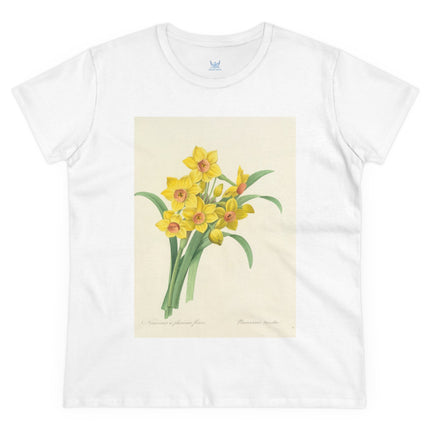 Choix des plus belles fleurs, Plate 052 by Pierre Joseph Redouté  Women's Midweight Cotton Tee